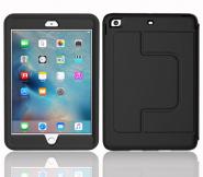 Rotated stand PU leather flip cover case for iPad Air