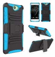 Stand holster hybrid silicone case for HTC One A9 with belt clip