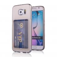 Ultraslim clear case for Galaxy S6 with card slot