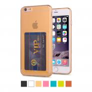 Ultraslim clear TPU case for iPhone 6/ 6Plus with card holder