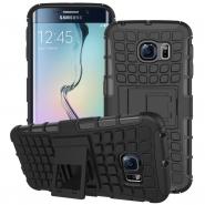 Stand armor ballistic case for Galaxy S6 edge anti-scratch back cover