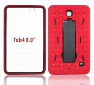 Diamond stand rubber case for Galaxy Tab 4 8inch T330