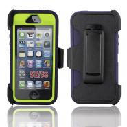Tough shockproof defender case for iPhone 5S/SE with clips
