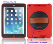 Rotated stand hand holder TPU case for iPad Air