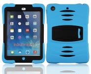 Shockwave stand protective silicone case for iPad mini 1 2 3