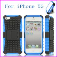 Stand armor ballistic TPU case for iPhone 5S