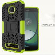 Rugged dazzle armor stand phone case for Moto Z Play