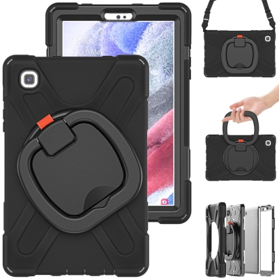 Drop resistant ring handle case for Samsung tab A7 lite 8.7 T220 tablet cover