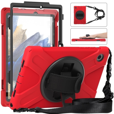 Handle belt portable case for Samsung tab A8 10.5inch X200 silicone cover with carry strap
