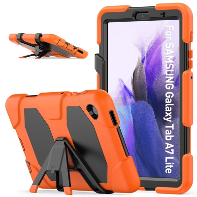 Detached stand survivor case for Samsung tab A7 lite cover build in screen protector