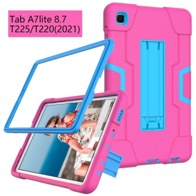 Robot rugged desk case for Samsung tab A7 lite 8.7inch T220 stand display shelters