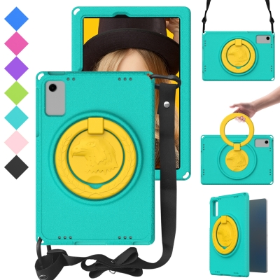 Brandnew hawk EVA shield case for Samsung tab A11+ X235 Tab A9+ ring handle cover with strap