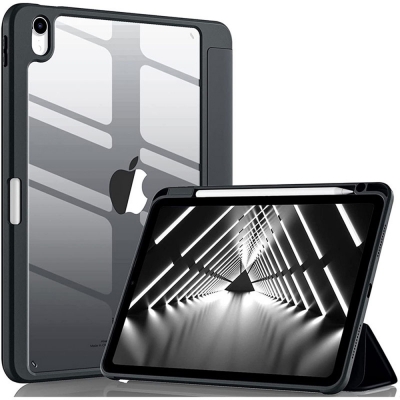 Clear PC book leather case for iPad mini 7 8.3inch magnetic flip cover