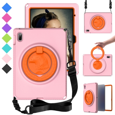 Ring handle hawk EVA kidsproof case for iPad 11th A16 foam cover with strap factory direct