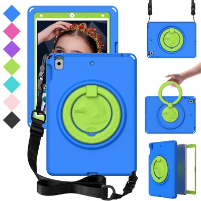 360 degree rotate stand EVA foam bumper cover for iPad 10.2 9th portable children using case