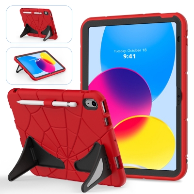 Hot popular beautiful spider-man case for iPad 11th A16 shock absorb cover build in stand