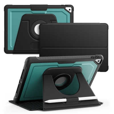 Rotate magnet wake sleep leather case for iPad 10.2 9th 10.5 foldable stand cover