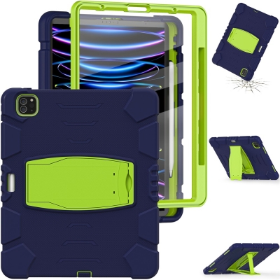 Air cushion shock aborb stand case for iPad Air 13 pro 12.9 wave robust rubber cover