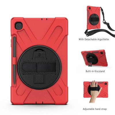 Crashproof rotatatable handle stand case for Samsung tab S6 lite P620 grip shockproof cover