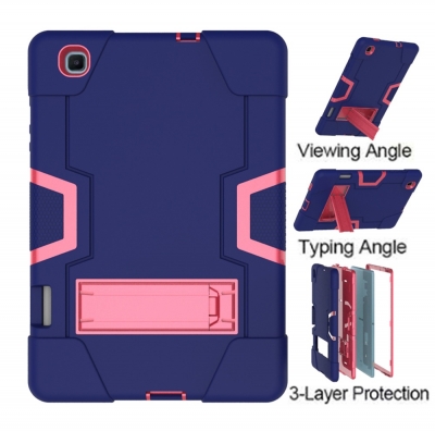 Robust stand case for Samsung tab S6 lite 10.4 P620 display rubber armour skin