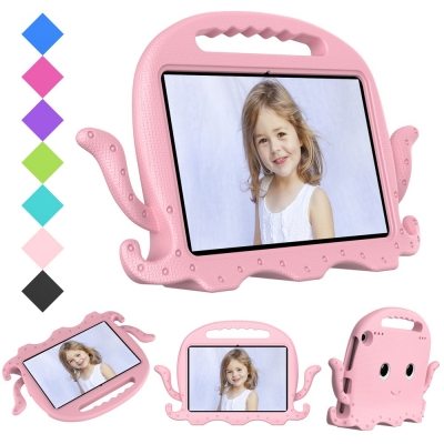 lovely 3D cartoon Octopus EVA foam case for Amazon fire HD 8 2022 drop resistant cover for kids using