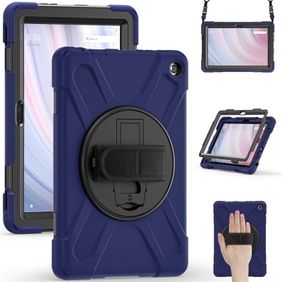 Heavy duty shockproof rubber case for Amazon fire HD 10 2023 13th handheld cover with shoulder strap