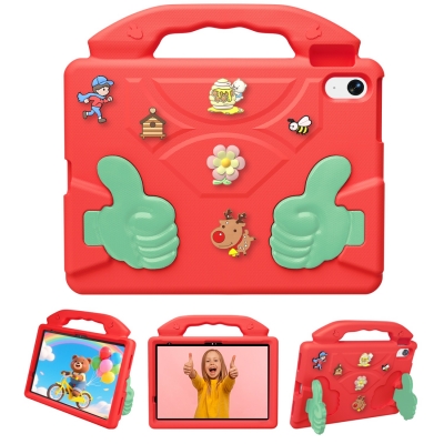 Handle stand cartoon thumb EVA kids fun case for iPad 11th A16 decoration cute cover