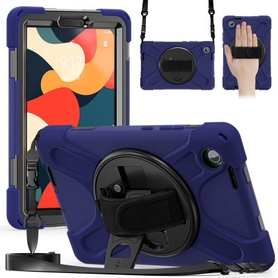 Fall resistant handle belt grip case for Lenovo tab One 8.7 TB-305FU full body protect skin shell