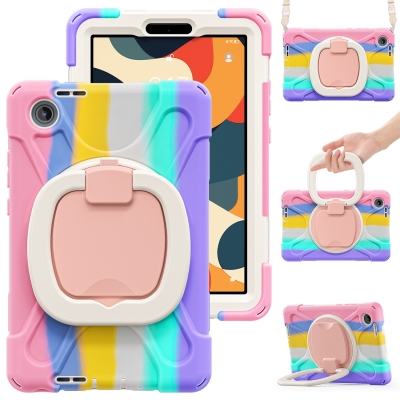 Hard plastic handheld colorful case for Lenovo tab One 8.7 TB-305FU anti-shock rubber skin