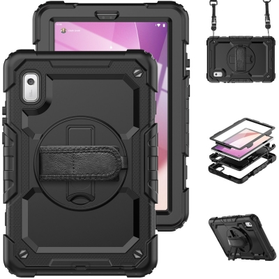 Top quality rotatable stand case for Lenovo tab M9 TB-310FU wristband cover with screen protector