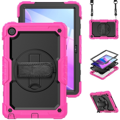 Premium full body screen protector case for Lenovo tab M10 Plus 10.6 3rd TB-128F grip belt cover