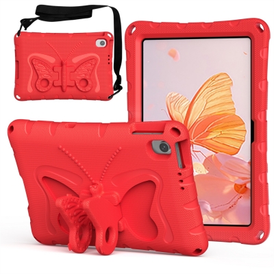Cute cartoon butterfly EVA kids favorite case for Redmi Pad 2 SE 9.7 shock resistant cover with shoulder belt