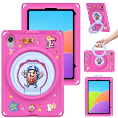 Kids favorite lovely Rugby decoration cover for iPad mini 7 Mini 6 shock resistant foam case