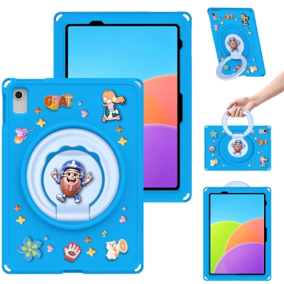 DIY Rugby decoration cute cartoon EVA case for iPad A16 11 handle grip defender foam cover